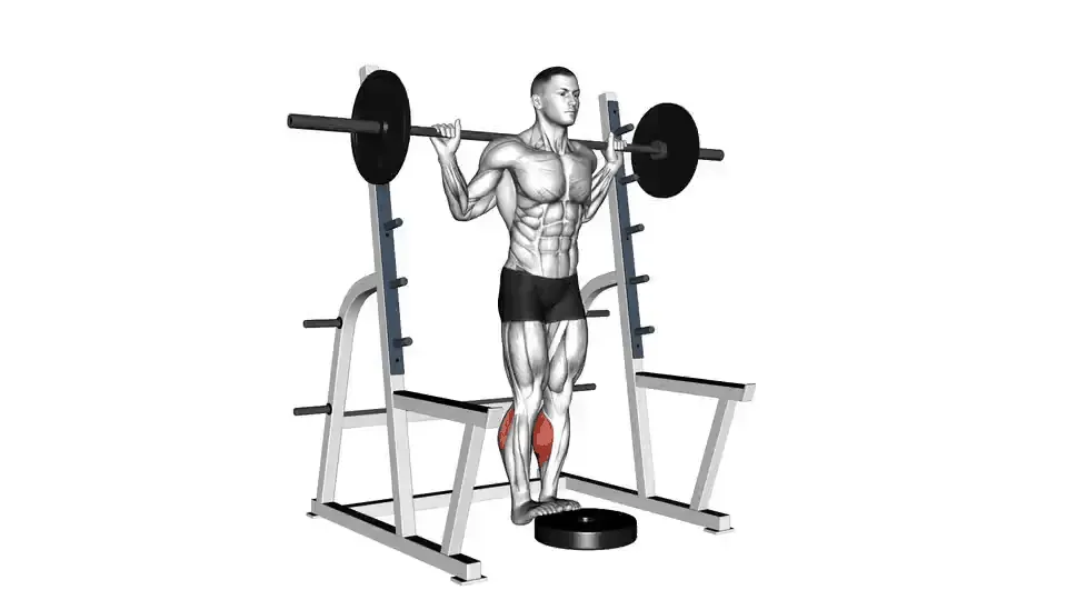 Mollets debout à la barre — Barbell Standing Calf Raise
