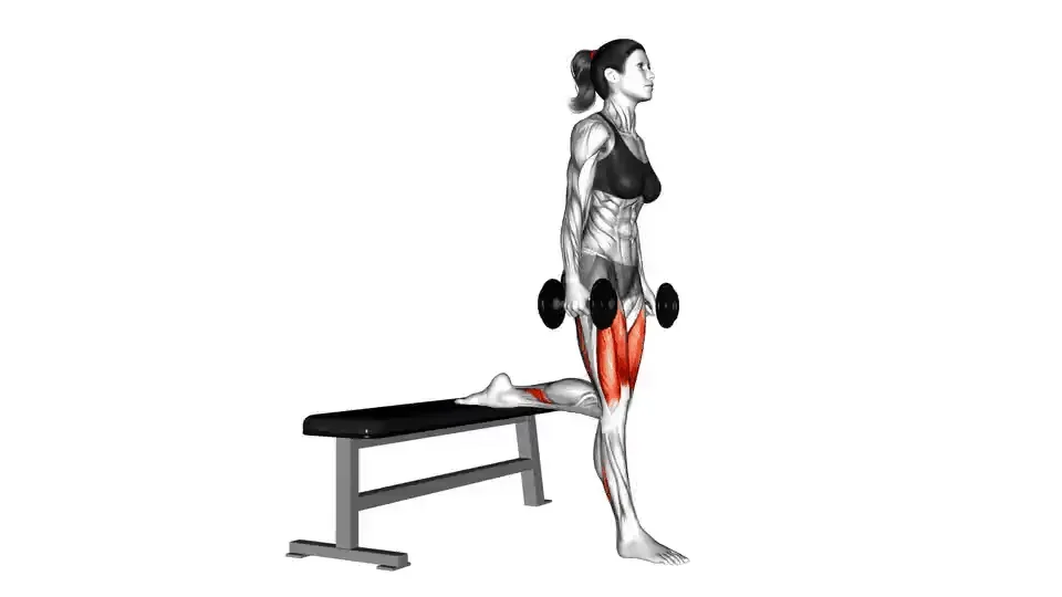 Fente bulgare aux haltères — Dumbbell Bulgarian Split Squat
