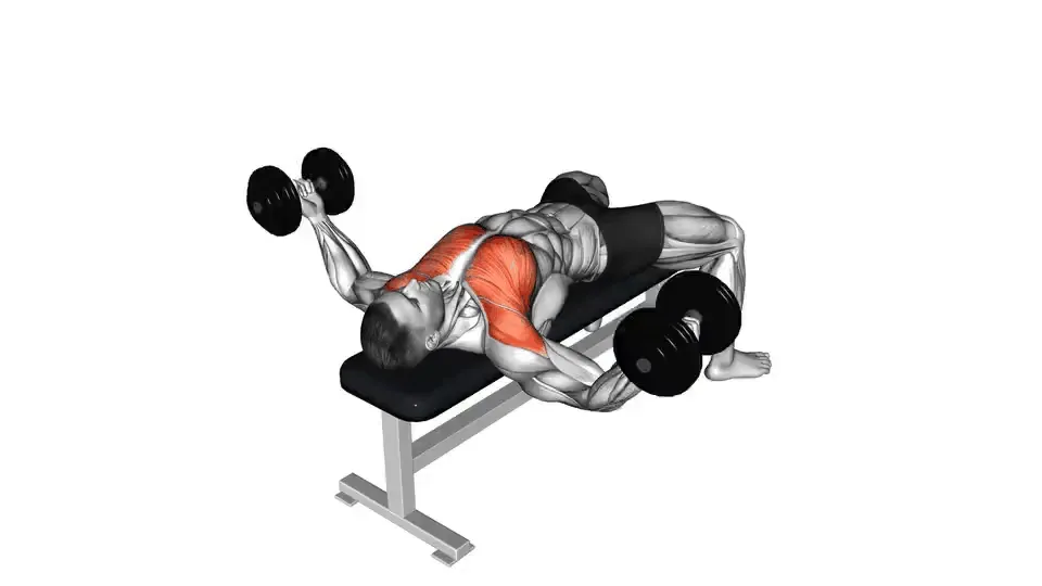 Écarté couché aux haltères — Dumbbell Fly