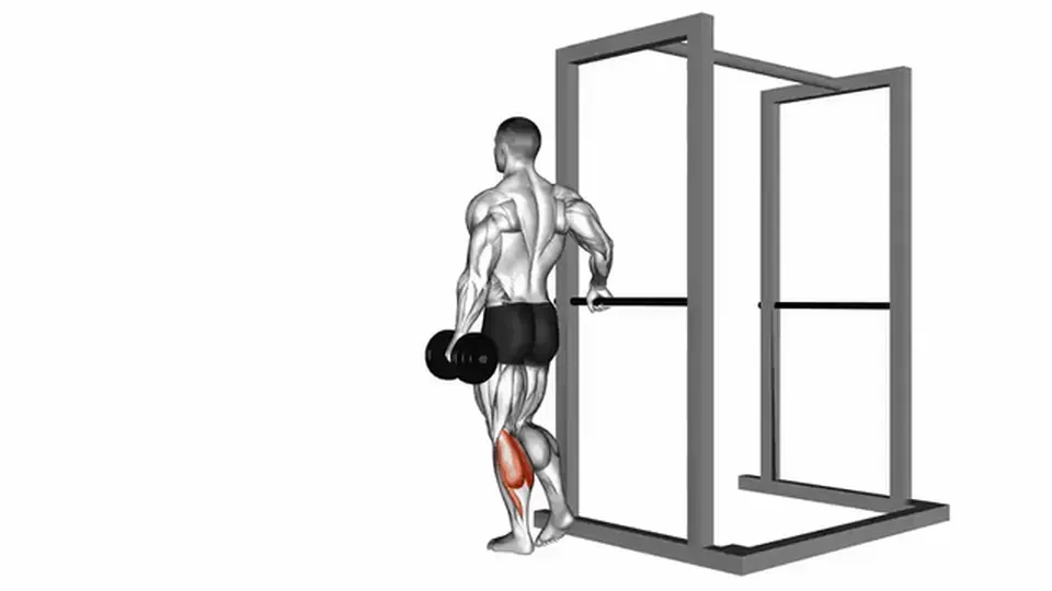 Mollet unilatéral à l'haltère — Dumbbell Single Leg Calf Raise