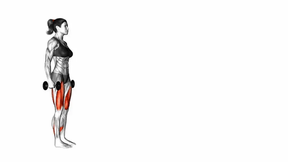 Fentes marchées aux haltères — Dumbbell Walking Lunge