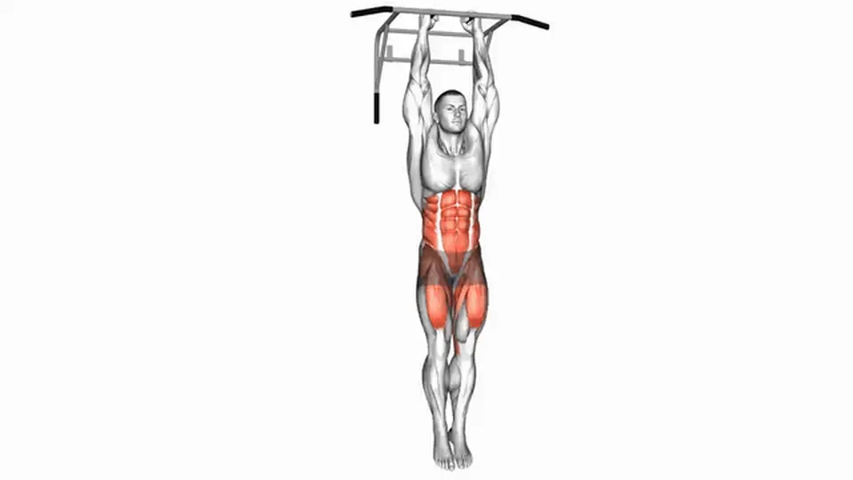 Relevés de genoux obliques suspendu — Hanging Oblique Knee Raise