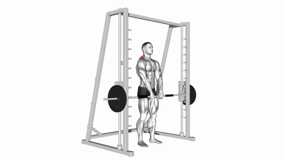 Shrug à la Smith machine — Smith Shrug